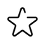 Black icon of lifestyle (Star)