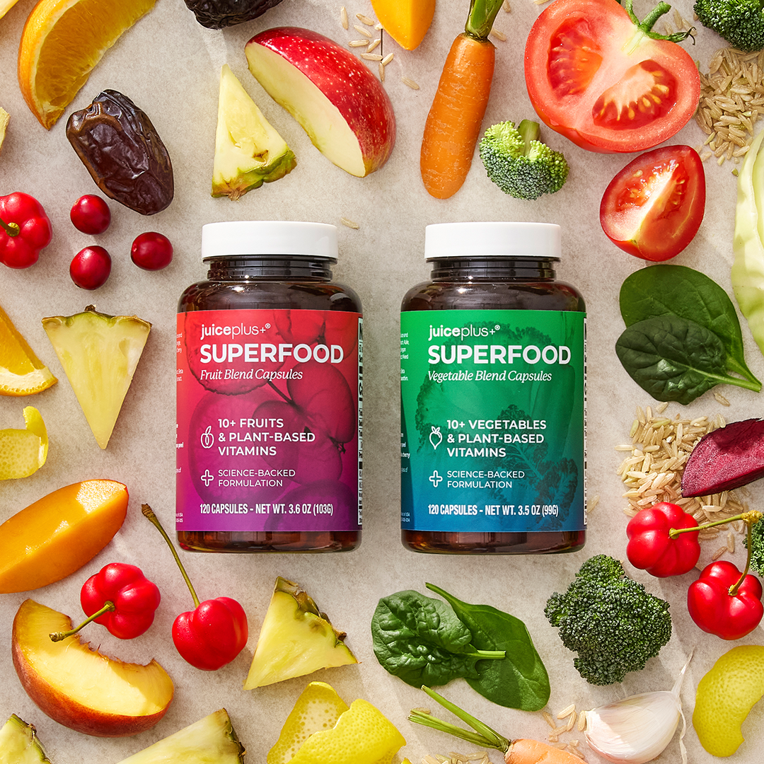 Cápsulas Juice Plus+ de frutas y verduras