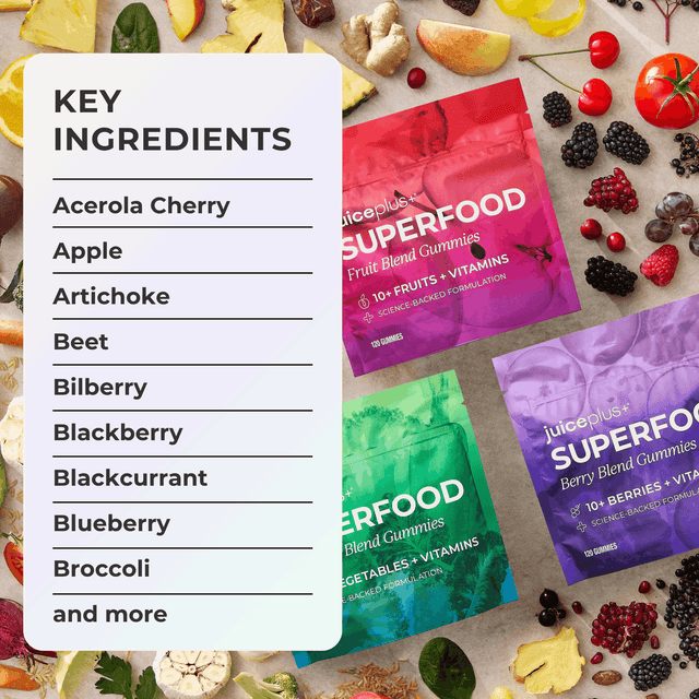 Fruit, Vegetable & Berry Blend Superfood Chewable Gummies