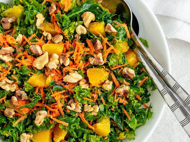 Citrusy Kale & Carrot Salad