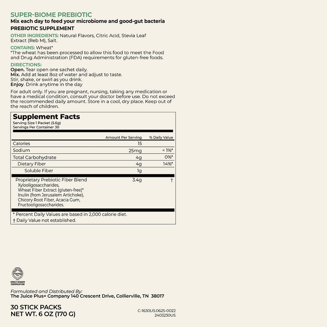 Super-Biome Probiotic + Prebiotic