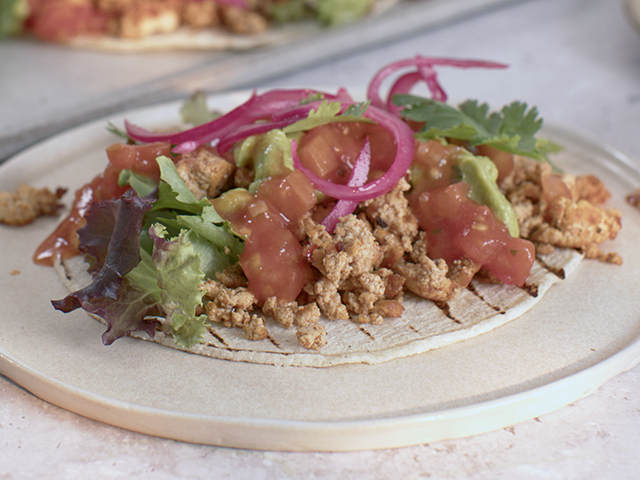 Crumbled Tofu Tacos​