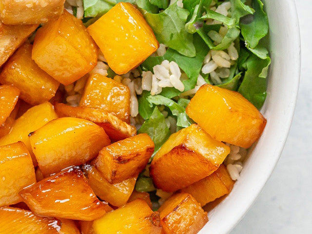 Maple Roasted Tofu & Sweet Potato Bowl