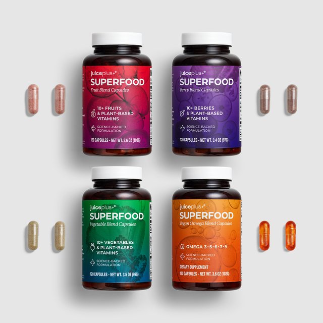 Fruit, Vegetable, Berry & Vegan Omega Blend Capsules