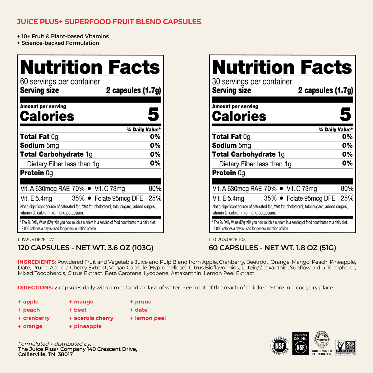 Fruit, Vegetable & Berry Blend Capsules