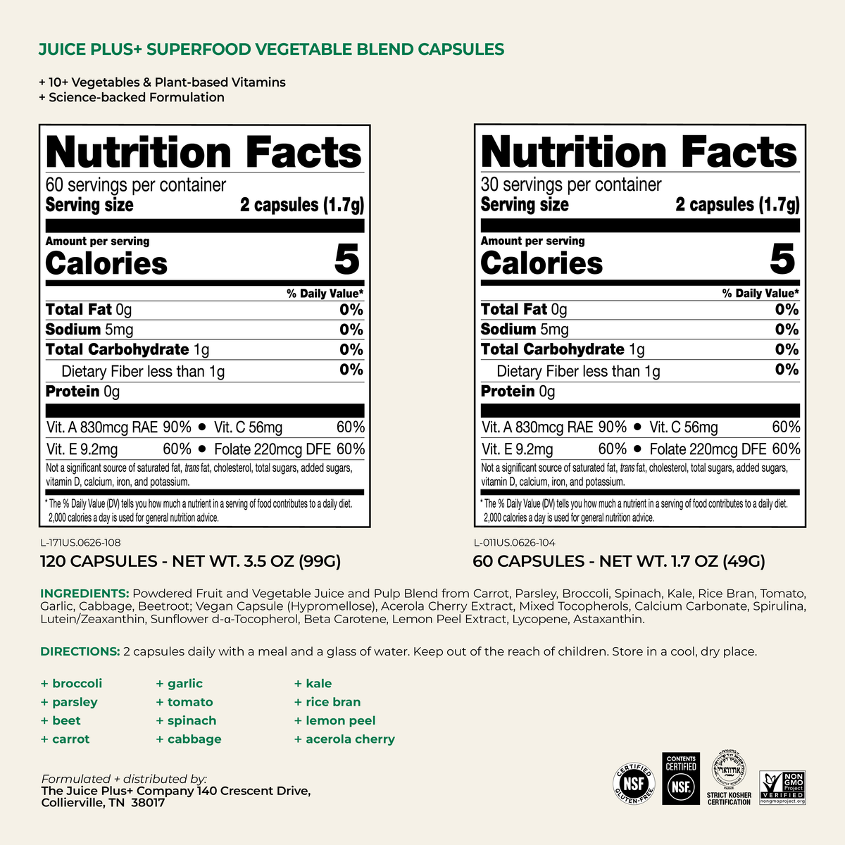 Fruit, Vegetable & Berry Blend Capsules