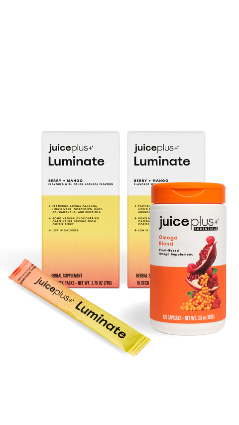 Juice Plus+ Omega and Luminate offer